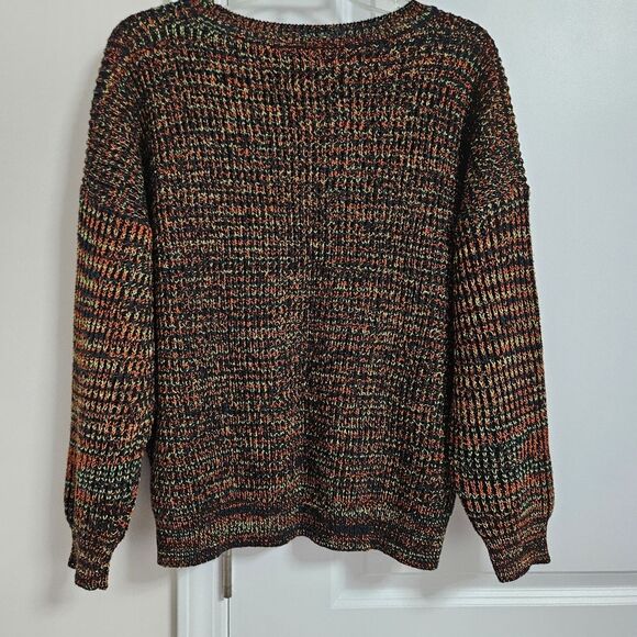 Easel Los Angeles Sweater Women's Small Multicolor Cotton Blend Round Neck EUC - Picture 8 of 8